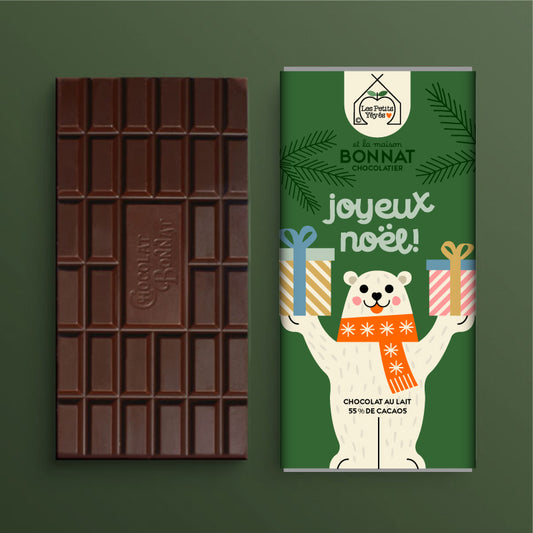 Tablette de Chocolat JOYEUX NOËL - Ours Polaire