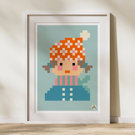 Affiche Pixel - Chantal Yoga