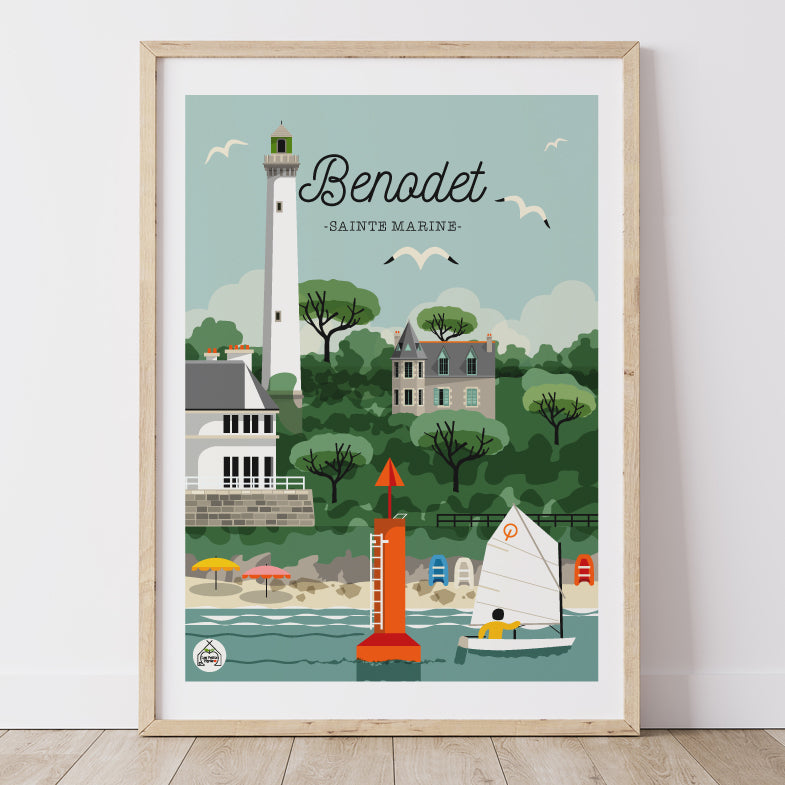 Affiche BENODET- Sainte Marine