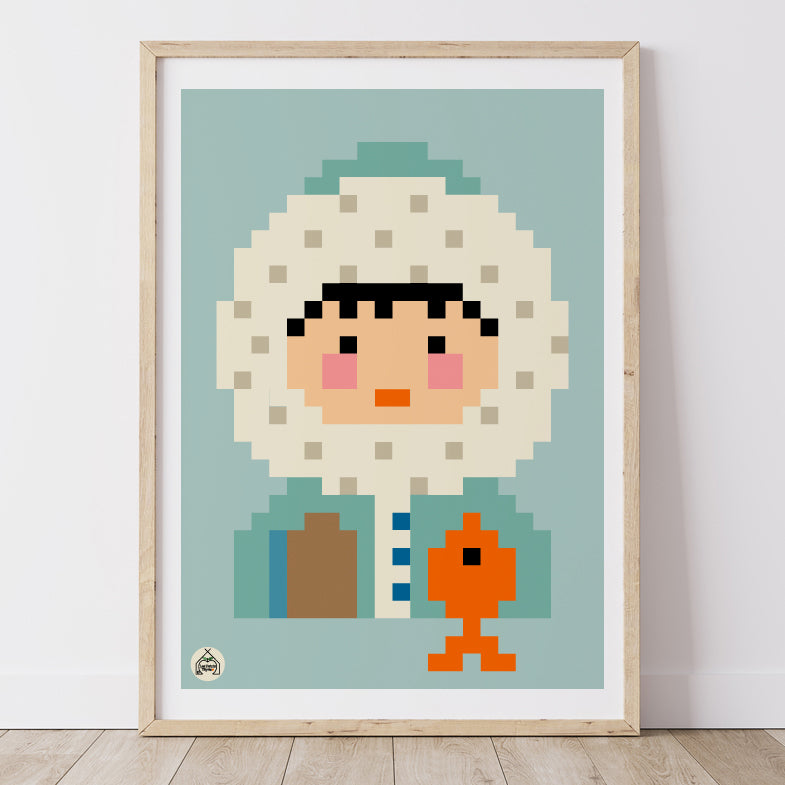 Affiche Pixel - Yakari Gloo