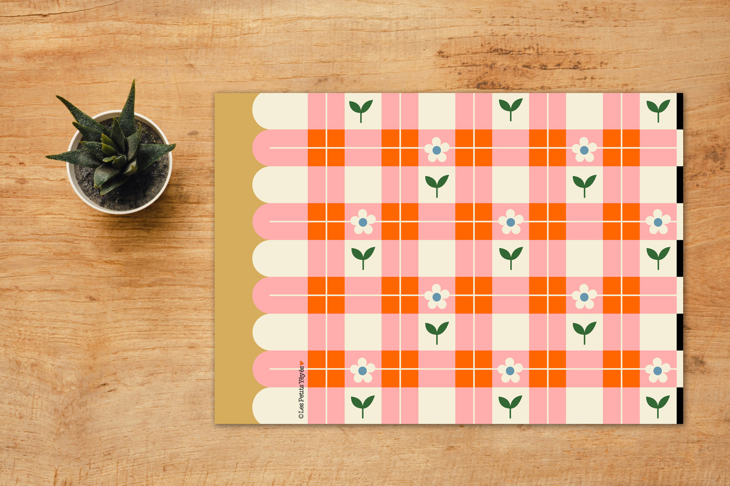 Pochette de 24 SETS DE TABLE EN PAPIER - DAMIER